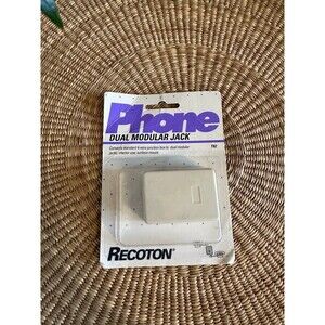 Vintage Phone Dual Modular Jack NEW